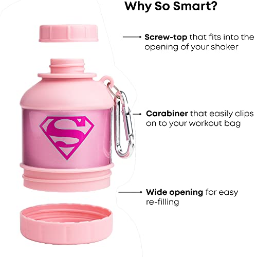 Smartshake DC Comic Bundle - Supergirl Protein Shaker – 800ml Leakproof Shaker Bottle & 110ml BPA-Free Funnel for Protein Powder