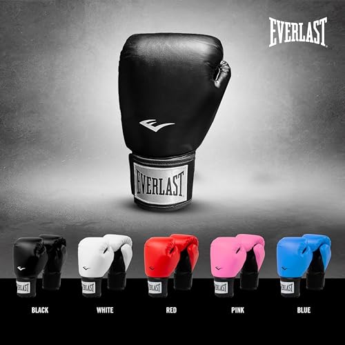 Everlast Prostyle 2 Youth Boxing Gloves, Entry Level Training Gloves for Men and Women, Secure Fit Hook and Loop Closure & Ventilation, Heavy Bag & Speedbag Training. - color: Pink