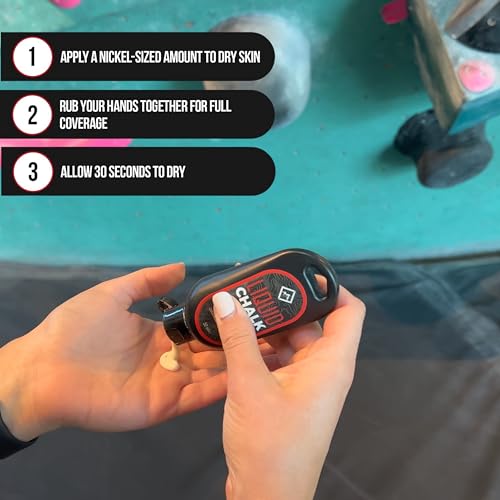 SURVIVOR Liquid Chalk for Rock Climbing, Weight Lifting, Gymnastics - Liquid Grip for Workout Training - Climbing Chalk & Lifting Chalk for Weightlifting - Liquid Gym Chalk - size: 50ML