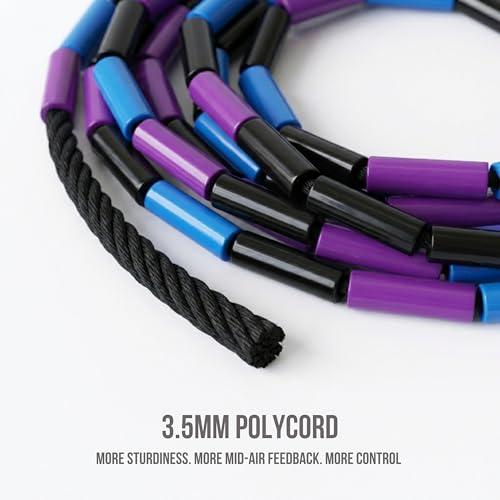 Pro-Grade Beaded Jump Rope for Beginners - color: Galaxy