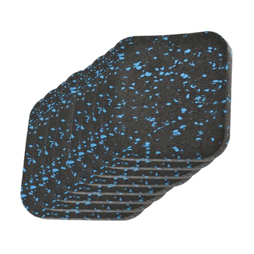 Alipis 8pcs Anti-Vibration Rubber Mats Treadmill Exercise Equipment Mat Shock Absorbing Floor Padding for Home Gym Workout Noise Reduction Fitness Flooring