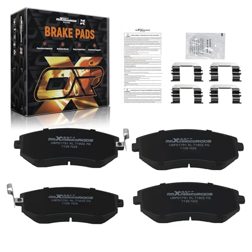 maXpeedingrods D929 NAO Ceramic Front Brake Pad Set for Saab 9-2X 2005-2006 | for Subaru Baja 2003-2006, Forester 2003-2013, Impreza 2002-2013, Legacy Outback 2001-2013 - size: D929&P-929