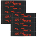 Aolamegs 5/10 Pack Magazine Bands - 5.56 Nato, 300 Blackout, 300 Subsonic, .223 Remington, .308 Winchester, 7.62x39 Magazine Marking Band, Durable Silicone Ammo Caliber Bands for Magazine Identification (2 Colors) - color: 5.56nato-blackred(10pcs)