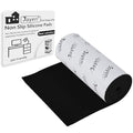 Non Slip Self Adhesive Silicone Cuttable Furniture Pads - 5x80 inch | widely used, functionality, easy to use - color: 5x80 Black
