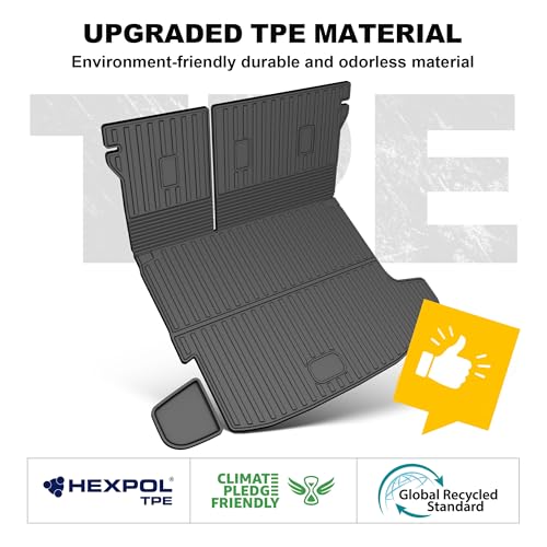 TTX LIGHTING Cargo Liner & Backrest Mat for 2024 2025 2026 Chevy Trax | Custom Fit Trunk Mat for Chevrolet Trax 2024 2025 2026 All Weather Waterproof Car Accessories - style: Cargo Liner & Seatback Mats