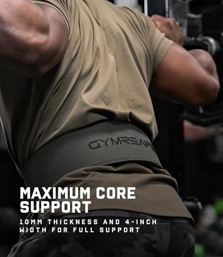 Gymreapers 10MM Lever Weightlifting Belt Leather Adjustable Heavy Duty Buckle Belt, IPF Approved for Powerlifting, Weightlifting, and Strength Training - color: Gray, size: X-Large (38-45")