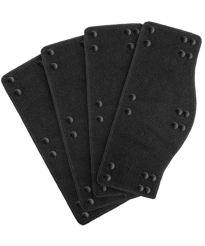 UNCO- Hard Hat Sweatband, 4 pcs, Black, Hard Hat Liner, Hard Hat Accessories, Sweatbands for Hats, Hardhat Sweatbands Washable, Reusable Hardhat Sweatbands, Sweat Bands for Hard Hats - color: Black, size: 4 Pack