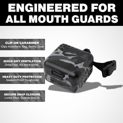 Under Armour Mouth Guard Case. Mouthguard Storage. Keep it Clean and Secure - color: Gold Chrome