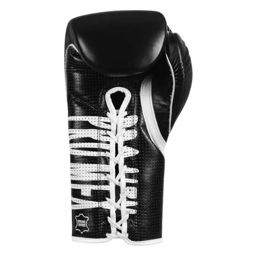 Title Boxing Pro Mex Professional Edge Lace Training/Sparring Boxing Gloves - color: Black, size: 14 oz