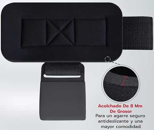 AQF Weight Lifting Hooks (Pair) - Neoprene Padded Wrist Strap for Deadlift - color: Gray