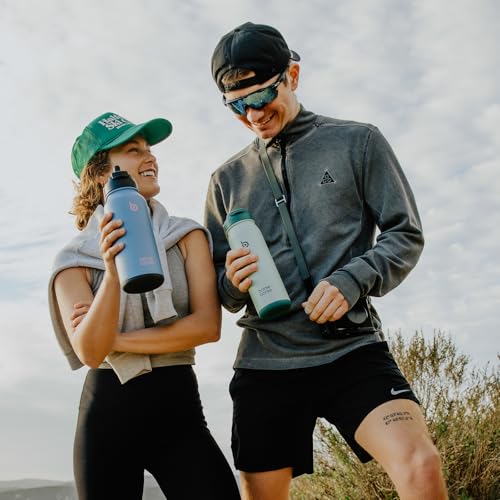 BOTTLE BOTTLE 24oz Insulated Water Bottle Stainless Steel Sport Water Bottle with Straw and Adjustable Lid Daily Pill Organizer - color: green