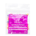 JMU Orthodontic Elastics 1/8 Heavy, 100 Pack Dental Rubber Bands | Orthodontic Rubber Bands for Braces, Intraoral Elastic Bands, Latex Free, 6.5 oz, Made in USA - size: 1/8 Heavy