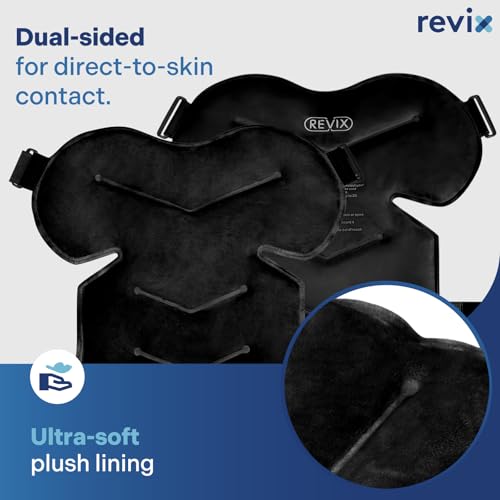 REVIX XL Shoulder Ice Pack Rotator Cuff Cold Therapy, Reusable Gel Ice Pack Shoulder Wraps for Discomfort and Recovery, Promoting Flexibility and Mobility, Long-Lasting Compression, Black - size: XL, style: Black