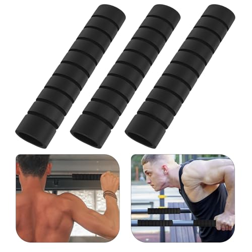 VOSAREA Portable Pull-up Bar Grip 3pcs Sponge Sleeve Anti-Slip Hand Guard Pad Removable Washable Foam Cover for Horizontal Bar Training Safety and Comfort
