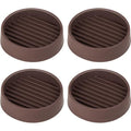 Non Slip Furniture Pads, 2"x2" Round Rubber Furniture Caster Cups Anti-Sliding Bed Stopper, Anti Grippers Floor Protectors for Furniture Bed, Couch, Chair Leg (Brown, 4 Pack) - size: 2" x 2" (Set of 4)-Round