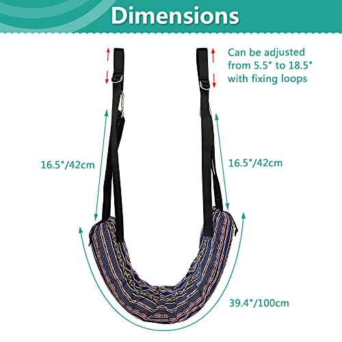Zelen Spinal Decompression Devices Back Traction Stretcher Spine Decompression Machine Lumbar Traction Device for Lower Back Pain Relief Back Stretching Device Door Traction Pillow