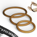 MR Wing Chun Ring Set, Wing Chun Rattan Ring, Natural Wood Rings, Wing Tsun Kung Fu Wrist Hand Strength Training Equipment, Yewen Sau Sticky IP Man Siu Lum Kung Fu Ring Set, 7”, 9”, 11”