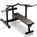 Chest Bench Press Machine, Home Gym Workout Bench Equipment with Independent Converging Arms, Adjustable Flat Incline Bench for Chest, AB Workouts, Shoulder