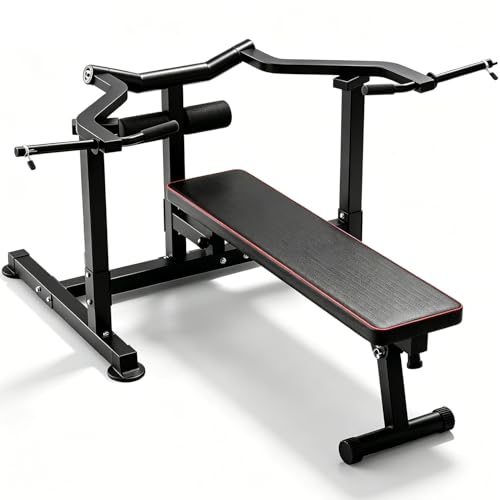 Chest Bench Press Machine, Home Gym Workout Bench Equipment with Independent Converging Arms, Adjustable Flat Incline Bench for Chest, AB Workouts, Shoulder