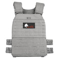 Wolf Tactical Adjustable Weighted Vest for Men & Women - Rucking, Workout, Running, Walking & CrossFit Weight Vest for Strength Training & Fitness - color: Gray