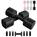 kisnbld Adjustable Dumbbell Set, 2-in-1 Dumbbells & Kettlebell,Hand Weights | 2.2-5.5lb Each Free Weights for Women Beginners with Fast Adjustment,Weights Set for Home Gym & Outdoor Exercise Training - color: Black