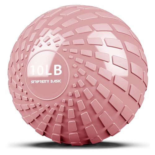 Medicine Ball 8, 10 lbs Slam Ball Weighted Balls for Exercise Strength and Crossfit Workout - color: Dynamic Pink, size: 10 LB