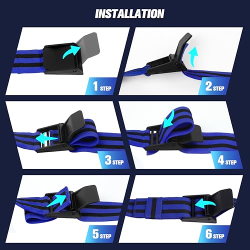 Booty Bands, Blood Flow Restriction Bands for Women/Men, Adjustable BFR Training Bands for Glutes & Hip Building, Occlusion Resistance Bands - color: Blue