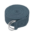 Yoga Strap for Stretching, Athletic Stretch Band with Adjustable Metal D Ring Buckle Yoga Bands - color: Gray, size: 10.5ft