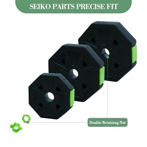 Adjustable Dumbbell Set, 44/66/88 Lbs Free Weight Dumbbells Set, 4 in 1 Dumbbells Set Used As a Kettlebell, Barbell, Push Up Stand, Exercise & Fitness for Home Gym, Black & Green - size: 44 LB-Octagon