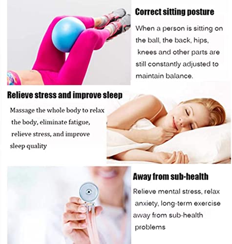6 Inch Mini Exercise Pilates Yoga Ball, Stability Ball for Yoga, Barre, Training and Physical Therapy- Improves Balance with Inflate Pump(Pink) - color: Orange, size: 6 Inch