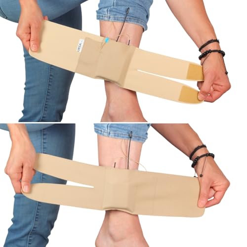 URSA Ankle Straps: Low-Profile, Soft, Stretchy & Breathable Transmitter Straps for Location Sound, Theatre, Wedding Shoots & More (Beige, Ankle) - color: Beige, size: Ankle
