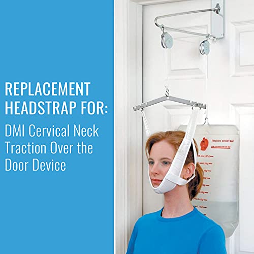 DMI Replacement Foam Padded Head Halter for Home Over-the-Door Cervical Traction Sets to Relieve Neck Pain, White (Pack of 5) - size: 1 Count (Pack of 5)