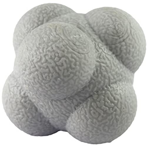 AIRLAXER Reaction Ball,Reflex Ball for Hand Eye Coordination Training,2.83 inch,Pack of 3-Grey,Yellow,Green.