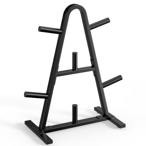 Weight Rack for Home Gym, 400 LB Weight Tree - size: for Olympic Weight Plate