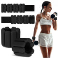 Wrist Weights Set of 2, Wearable Wrist Ankle Weights for Women & Men, Silicone Weighted Bangles Adjustable Arm and Leg Weights for Walking Yoga Pilates Running Dance Gym 2lb - color: Black