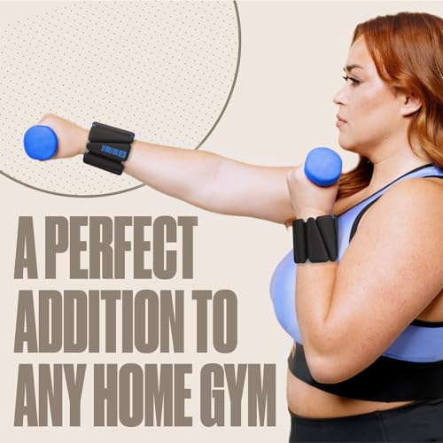 SPORTBIT Wrist and Ankle Weights for Women - Set of 2 (1lb Each) Wearable Ankle & Wrist Weights - Leg & Arm Bands, Silicone Weighted Bracelets for Workout, Walking, Running, Yoga, Pilates - color: Green