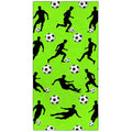 Soccer Player Silhouettes Beach Towel, 36"x72" Sand Free Quick Dry Thin Lightweight Microfiber Football Towel Gifts - color: Sport-8
