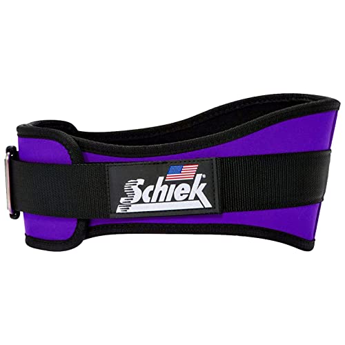 Schiek Sports 2006 Nylon 6" Weight Lifting Belt - Support Belt for Power Lifting - color: Purple, size: Large