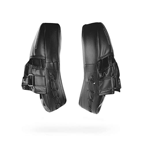 Sanabul Core Series Curved Boxing MMA Strike Pads Boxing Punching Mitts for Martial Arts Muay Thai Kickboxing MMA Pads - color: GunMetal