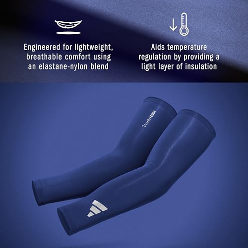 adidas Climacool Compression Arm Sleeves - color: Royal Blue, size: Youth