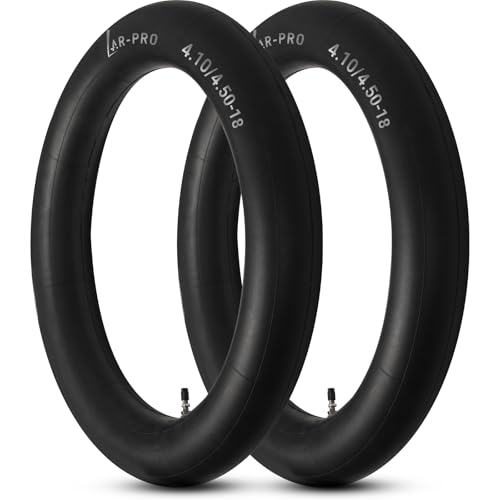 AR-PRO (2-Pack) 4.10/4.50-18" Heavy duty Dirt Bike Inner Tube with TR4 Straight Valve for 110/100-18,110/90-18,110/80-18,120/90-18,120/80-18,100/100-18 Motorycle Rear Tire - size: 4.10/4.50-18"