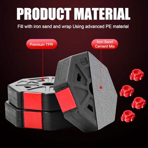 Adjustable Dumbbell Set, 5-44 lbs Free Weight Set with Connector, Convertible Dumbbell, Barbell, Push-up, Home Gym Fitness Weight for Men Women - color: SQ-44POUNDS