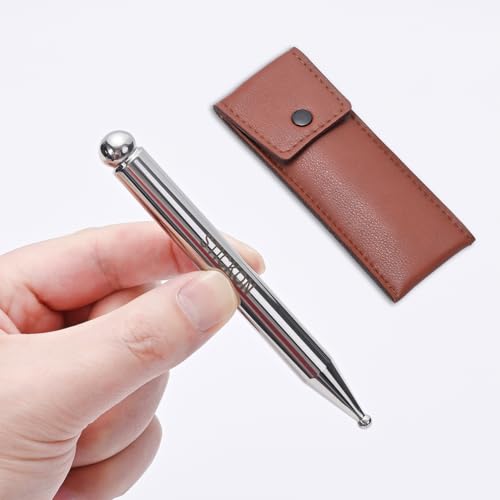 STICKON Stainless Steel Acupuncture Pen Trigger Point Massage Tool for Full Body, Gua Sha Massage Pen for Facial Deep Tissue Acupressure Pen(STICKON-64) - style: STICKON-64Shape