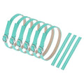 uxcell Replacement Ankle Strap for Heels Detachable Shoe Straps PU Leather Shoe Band - color: Piano Lake Blue