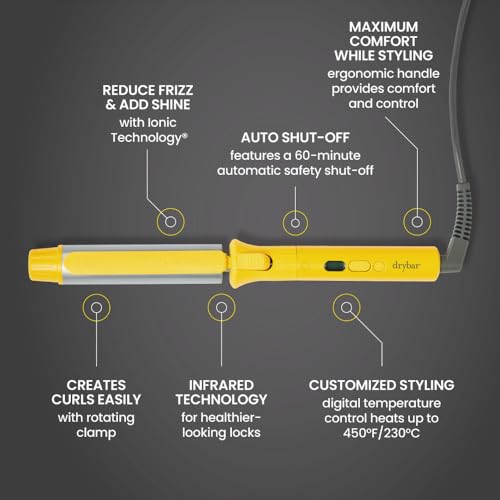 Drybar The 3-Day Bender Rotating Curling Iron - size: 1.25 Inch (Pack of 1)