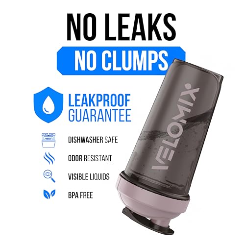 VELOMIX 3 Pack 14 oz Protein Shaker Bottle for Mixes - 3 Wire Whisk Balls | Stackable Leak Proof Cups | Dishwasher Safe, BPA-Free (Mixed Colors) - color: Mixed Colors
