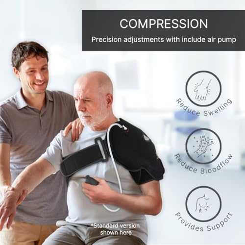 NatraCure Hot or Cold Therapy Shoulder Ice Pack Wrap, Brace for Pain Relief - (Heating Pad for Rotator Cuff Injuries, Surgery, Gym, Baseball, Pitching) - 6032 - style: Regular