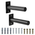 Wall Mounted Weight Plate Holder, Weight Rack Storage for 2" Olympic Weight Plate, Max Weight Capacity 330 lb, Best with Black Powder Coated for Garage Home Gym Strength Training (2 pcs)
