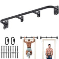 SELEWARE 32"/36" Wall Mount Pull Up Bar Joist Mount Chin Up Bar for Doorway | Heavy Duty Steel Construction Support 450 lb, w/Resistance Band Hooks, Fits 32"/36" Wall Studs for Home Gym Strength Training - size: A: 36" x 1.3" Dia Grip