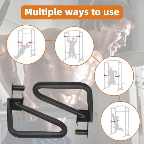 Fitvids Upgraded Adjustable Jammer Arms, Lever Arms, Monolift Attachments Rated 600 LB Per Arm, Fits Racks at All Post Sizes and Hole Sizes, Pair - style: D-shape